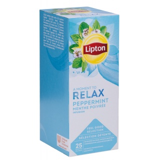 Herbata LIPTON Relax, mięta, 25 torebek, Herbaty, Artykuły spożywcze
