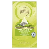 Herbata LIPTON Exclusive Selection, piramidki, zielona sencha, 25 kopert