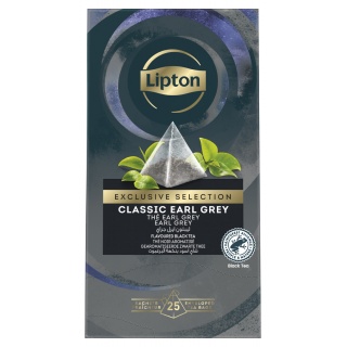 Herbata LIPTON Exclusive Selection, piramidki, Earl Grey, 25 kopert