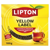 Herbata LIPTON czarna, Yellow Label, granulowana, 100g