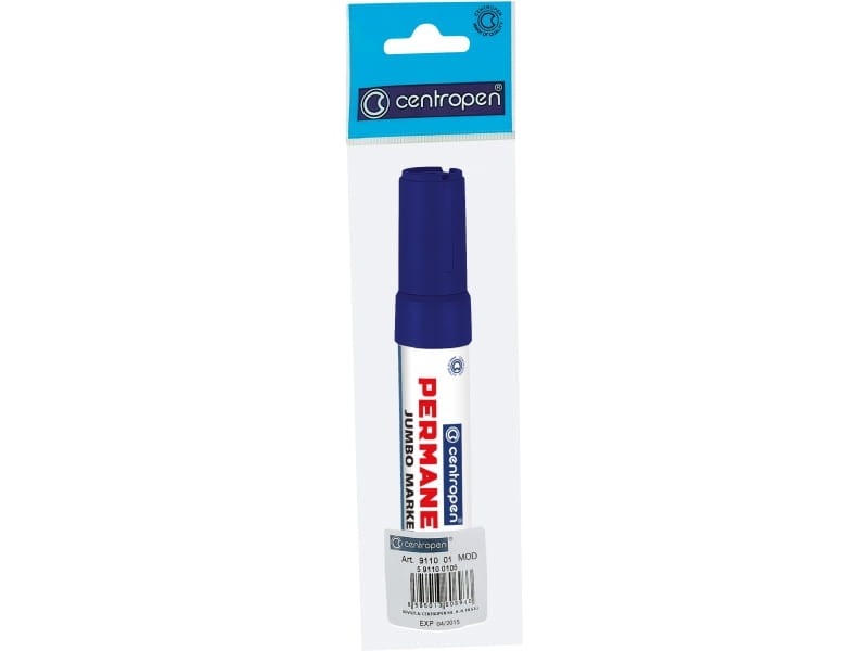 MARKER PERMANENTNY CENTROPEN JUMBO NIEB.2-10mm, Markery permanentne, Art. do pisania i korygowania