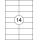 Etykiety OFFICE PRODUCTS, 105x42,3mm, białe, 100 ark.