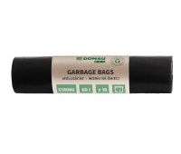 Trash bags DONAU ECO, strong (LDPE), 60l, 10 pcs, black
