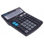 Kalkulator biurowy DONAU TECH, 12-cyfr. wyświetlacz, wym. 185x140x37 mm, czarny, Kalkulatory, Urządzenia i maszyny biurowe