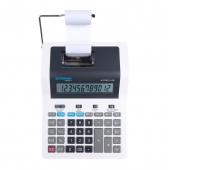 Printing calculator DONAU TECH, 12 digits. display, dim. 267x202x77 mm, white, Calculators, Office appliances and machines