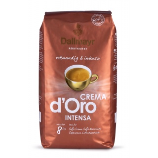 Kawa DALLMAYR D'oro Crema Intensa, ziarnista, 1kg, Kawa, Artykuły spożywcze