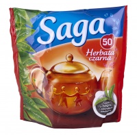 Herbata SAGA, ekspresowa, 50 torebek, Herbaty, Artykuły spożywcze