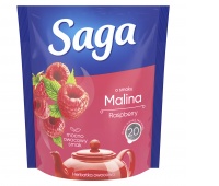 Tea SAGA, raspberry, 20 bags