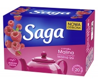 Tea SAGA, raspberry, 20 bags
