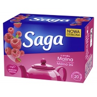 Tea SAGA, raspberry, 20 bags