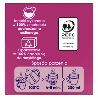 Herbata SAGA, malinowa, 20 torebek, Herbaty, Artykuły spożywcze
