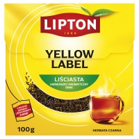 Herbata LIPTON czarna, Yellow Label, liściasta, 100g