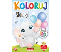 KOLEKCJA KOLORUJ SŁONIKI, Kolorowanki, Książeczki