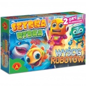 RODZINNA GRA PLANSZOWA - SZYBKA RYBKA + WYŚCIG ROBOT&Oacute;W, Planszowe, Gry