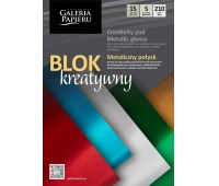 BLOK A4 MIX KART.LUSTRZ.METAL.POŁYSK 210gr.15ark., Podkategoria, Kategoria
