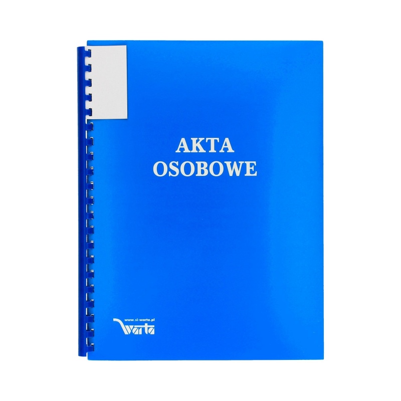 TECZKA DO AKT OSOB.ABCDE NIEZADR.BINDA ZEWN.NIEB., Akta osobowe, Organizacja dokumentów
