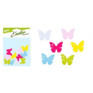 MOTYL DEKORACJA 3CM KOLOROWY MIX /12/, Dekoracje, ozdoby, Art. dekoracyjne i prezentowe