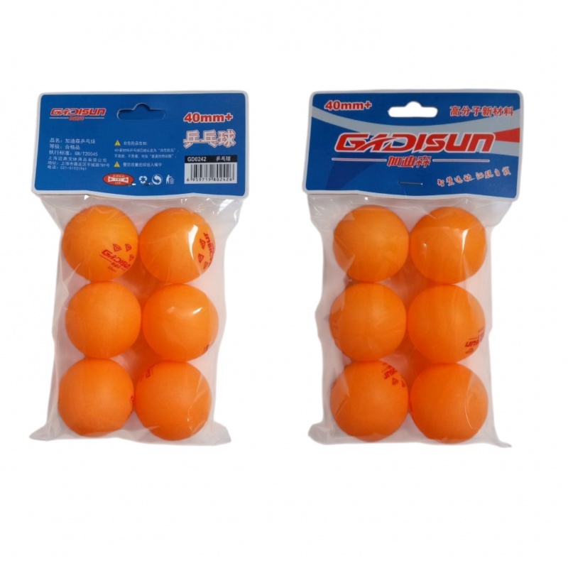 PIŁECZKI DO PING PONGA 6szt POMARAŃCZOWE LK29-4, Sport i rekreacja, Zabawki