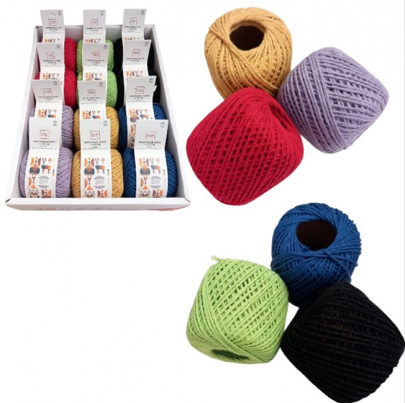 SZNUREK KOLOROWY LK45-2 MULINA, Sznurki, nici, rzemyki, Art. dekoracyjne i prezentowe