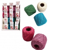 SZNUREK KOLOROWY LK45-4 WŁ&Oacute;CZKA, Sznurki, nici, rzemyki, Art. dekoracyjne i prezentowe