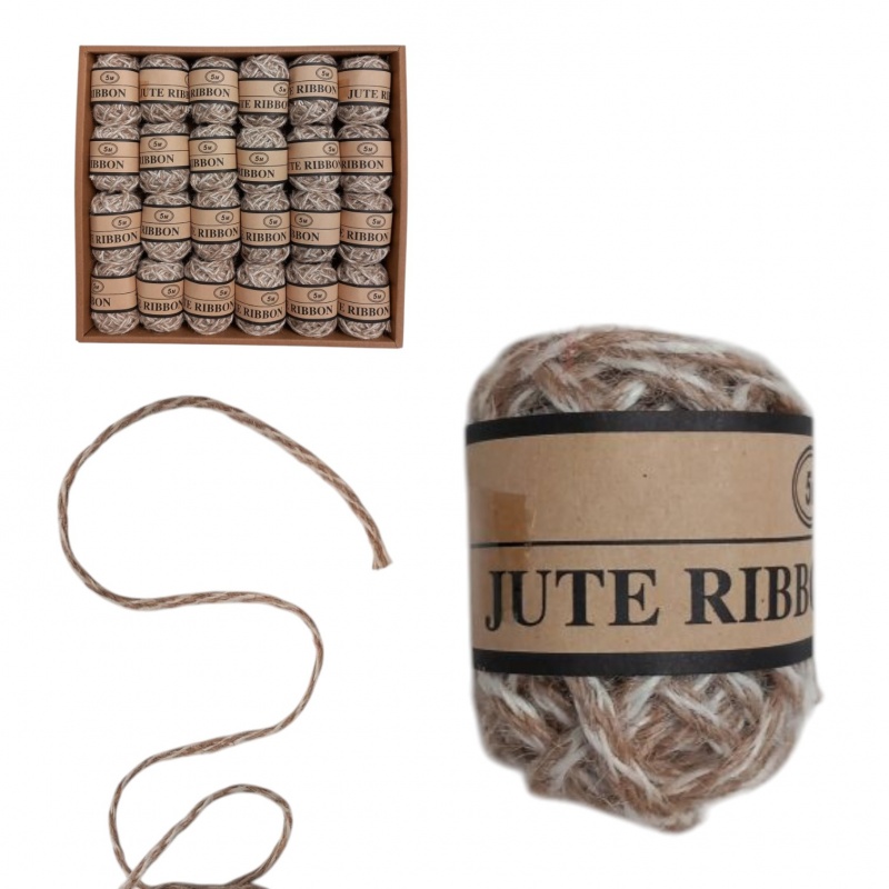 SZNUREK JUTOWY LK45-6, Sznurki, nici, rzemyki, Art. dekoracyjne i prezentowe