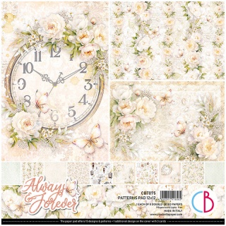 CB BLOK PAPIERÓW SCRAP 30X30CM ALWAYS&FOREVER /8/, Scrapbooking, Art. kreatywne