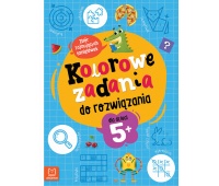 Kolorowe zadania do rozwiązania. Zbiór zajmujących łamigłówek, Edukacyjne, Książeczki