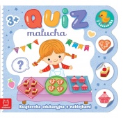 Quiz malucha z naklejkami z kaczuszką 3-4 lata, Edukacyjne, Książeczki