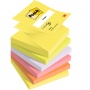 Karteczki samoprzylepne POST-IT Z-Notes, 76x76mm, 6x100 kart., mix kolorów neonowych, Bloczki samoprzylepne, Papier i etykiety