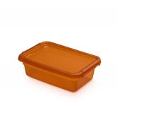 Storage container MOXOM BaseStore Color, 3l, amber, transparent orange, Boxes, Office equipment