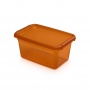 Pojemnik do przechowywania MOXOM BaseStore Color, 4,5l, amber, transparentny pomarańczowy, Pudła, Wyposażenie biura