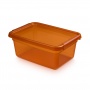 Pojemnik do przechowywania MOXOM BaseStore Color, 12,5l, amber, transparentny pomarańczowy, Pudła, Wyposażenie biura