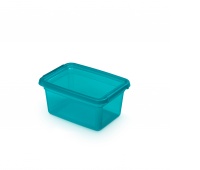Pojemnik do przechowywania MOXOM BaseStore Color, 1,5l, ocean, transparentny niebieski, Pudła, Wyposażenie biura