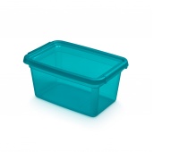 Pojemnik do przechowywania MOXOM BaseStore Color, 4,5l, ocean, transparentny niebieski, Pudła, Wyposażenie biura