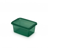 Storage container MOXOM BaseStore Color, 1,5l, pine, transparent green, Boxes, Office equipment