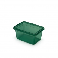 Storage container MOXOM BaseStore Color, 1,5l, pine, transparent green, Boxes, Office equipment