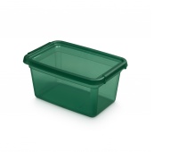 Storage container MOXOM BaseStore Color, 4,5l, pine, transparent green, Boxes, Office equipment