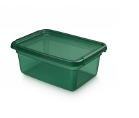 Pojemnik do przechowywania MOXOM BaseStore Color, 12,5l, pine, transparentny zielony, Pudła, Wyposażenie biura