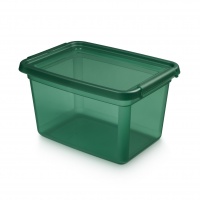 Storage container MOXOM BaseStore Color, 15l, pine, transparent green, Boxes, Office equipment