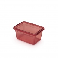 Storage container MOXOM BaseStore Color, 1,5l, rhubarb, transparent pink, Boxes, Office equipment