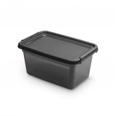 Pojemnik do przechowywania MOXOM BaseStore Color, 4,5l, coal, transparentny czarny, Pudła, Wyposażenie biura
