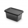 Pojemnik do przechowywania MOXOM BaseStore Color, 4,5l, coal, transparentny czarny, Pudła, Wyposażenie biura