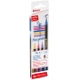 Brush tip pen e-1340 EDDING, 1-6mm, 4pcs, mix of glitter colors