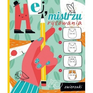 Zwierzaki. Hej, mistrzu rysowania!, Kolorowanki, Książeczki