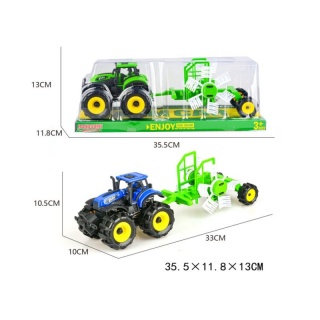 TRAKTOR Z MASZYNĄ ROLNICZĄ 6072, Pojazdy, Zabawki