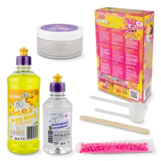 ZESTAW -  DIY TUBAN SLIME -  MAGIC PINK XL, Gluty, gniotki, Zabawki