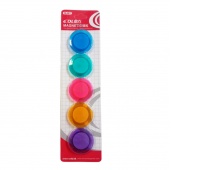 MAGNESY 40mm 5 szt., Magnesy, gąbki, spraye do tablic, Prezentacja