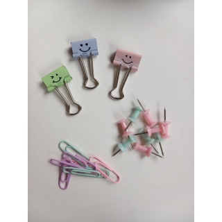 KOMPLET BIUROWY SPINACZE KLIPY PASTEL, Nowości, ~ Nowości