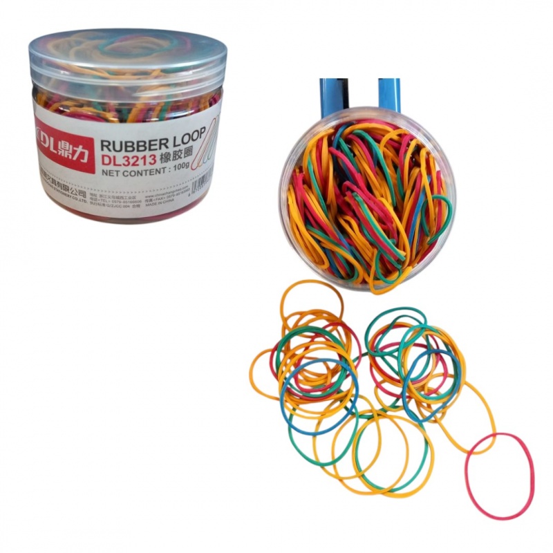 GUMKI RECEPTURKI 100g DL3213, Gumki recepturki, Galanteria biurowa