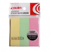 KARTECZKI SAMOPRZYLEPNE 3szt 25x76 3KOLORY